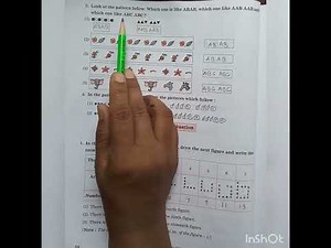 class 3 math /patterns workbook excercise