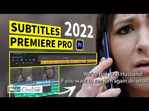 How to add Subtitles in Premiere Pro 2022 | KaiCreative
