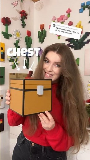 Making a minecraft chest in real life! 📦🎨
