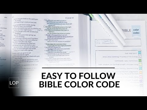 Easy To Follow Personal Bible Color Code To Help You Understand Scripture