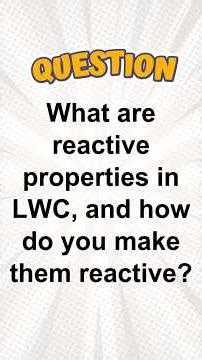 Day 9 | LWC Interview Question and Answer | Reactive Properties and Decorators in #lwc #salesforce
