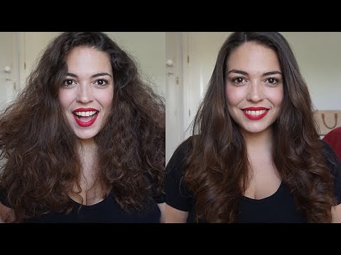 CÓMO PLANCHAR UN PELO RIZADO U ONDULADO - Pretty and Olé