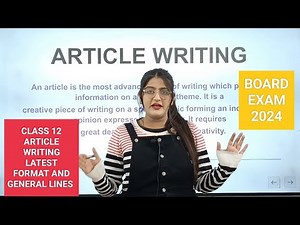 Article writing|Article writing class 12|Article writing class 12 2024|Article writing formatclass12