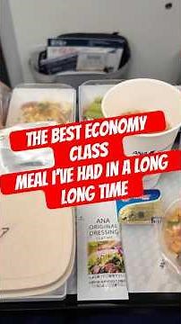 ANA Excellent Economy Class Meal Service