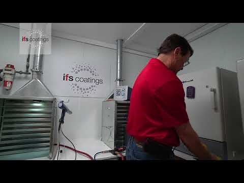 Applying 2 coat powder systems - Primer & Polychem top coat