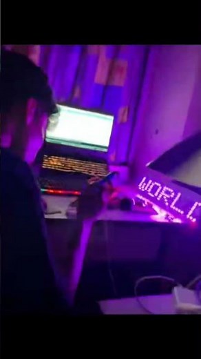 🔥 I Made a Crazy RGB Display Using Arduino — See This #tech