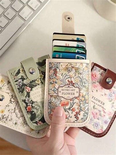 3pcs/Set Or 1pc RFID Blocking Slide-Out Card Holder, Minimalist Design Large Capacity Multi-Card Slots For Credit/Debit/ID Cards, Suitable For Men Women Business Travel Student Daily Use, Christmas Father's Day Birthday Valentine's Day Gift Wallet Accessory Passport Sleeve | SHEIN