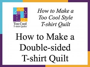 How to Make a Double-sided T-shirt Quilt