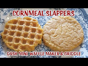 Dash Mini Griddle: Cornmeal Slappers + Mango Peach Lime Jam - Bonne Maman Advent Calendar - Day 3