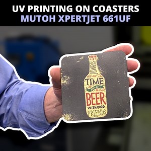 Looking for something fun and exciting to watch? If so, you can't miss this one! Don from Coldesi clearly knows how to grab our attention by demonstrating how to UV print on coasters using the Mutoh XpertJet 661UF. So, take notes, folks! To learn more or to purchase this Mutoh UV printer ($28,995), please visit: https://coldesi.com/mutoh-xpertjet-661uf/ | ColDesi | Facebook
