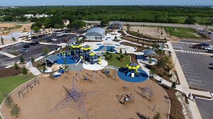 Airborne - Aerial Photography provided us with this cool view from the sky of San Antonio, Texas' newest — and largest — park, Pearsall Park! Read more about the park, which opens this weekend, here: http://exne.ws/1svjPlw | MySA