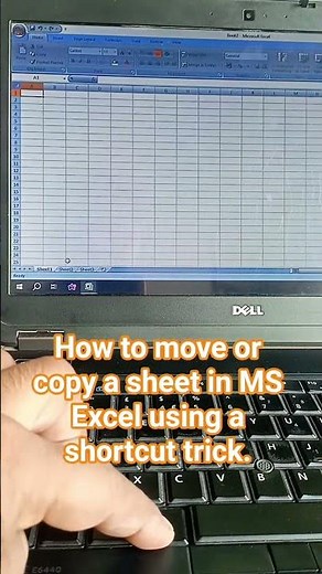 How to move or copy a sheet in MS Excel using a shortcut trick. #Computer #excel