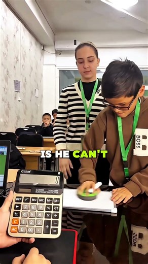 This kid beats the calculator #shorts