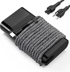 New Slim 65W USB C Charger，Compatible with Hp EliteBook Chromebook Spectre ProBook Envy Fast Charging Type C Travel Laptop Power Adapter