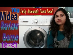 Midea 7Kg Fully Automatic Front Load Washing Machine | Review | Demo | Hindi |2019| India