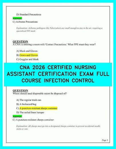 CNA 2026: Don’t Fail Infection Control! Complete Exam Prep & Full Course