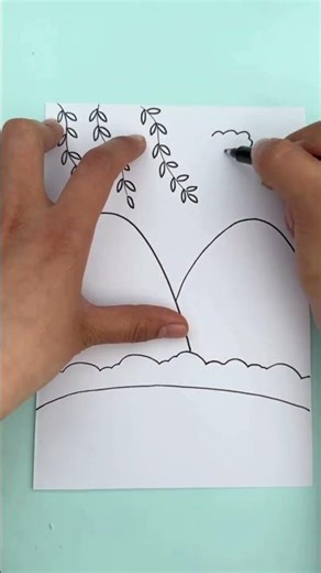 How to draw a creative spring-themed stick figure in one minute