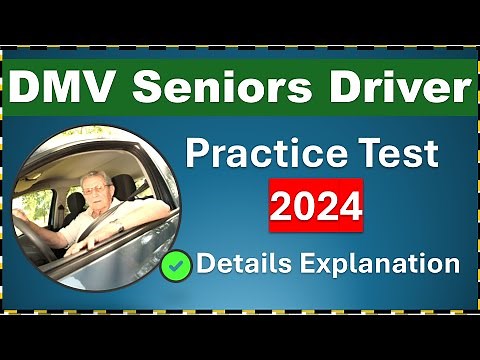 DMV Practice Test 2024 for Senior Drivers' Written Exam - Applicable to all 50 states in the US