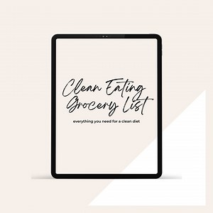 Clean Eating Grocery List, Grocery Template, Diet Grocery List, Healthy Diet Template - Etsy