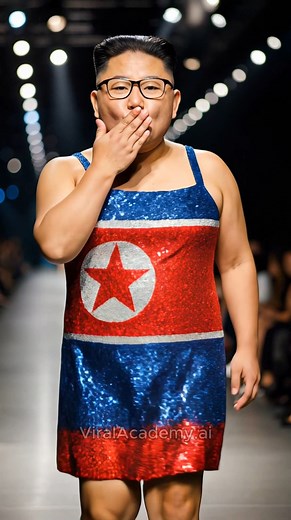 1.4M views · 15K reactions | world leaders fashion show ✨ #fashion #runway #worldleaders #trump #putin #macron #kimjongun #keirstarmer #funny #aiart #viral #memes #humor #glamour #sequins #catwalk #politics #parody #luxury #highfashion #trend | Julius Deinius | Facebook