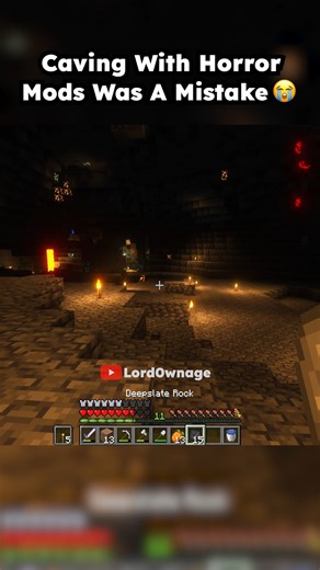 Lord0wnage on Instagram: "Caving With Horror Mods Was A Mistake 😭 #minecraft #horror #minecrafthorror #caving #caves"