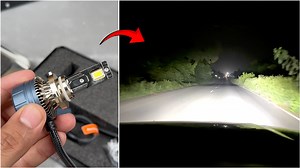 Grand Vitara Stock Halogen Bulb Replacing With Azoom 180W LED | Homemade Creative