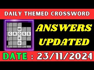 Daily Themed Crossword Puzzle Answers - Retro Saturdays November 23 2024