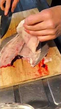 いつもと違う捌き方に挑戦！浅羽カレイ三枚おろし#釣り #料理 #魚
