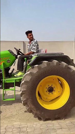 INDO FARM VS JONHDEERE BIG TYRE TRACTOR TOCHAN NISHU DESHWAL 😱//#automobile#nishudaswal#viral#shorts