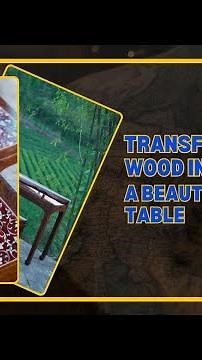 Transforming Wood into Art: A Beautiful Inlaid Table