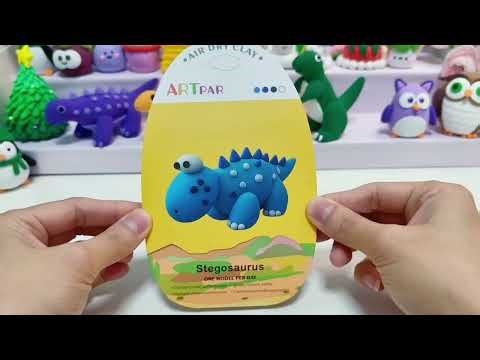 Making a Stegosaurus with Air Dry Clay | Dinosaur DIY Craft Tutorial