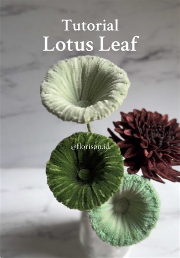 Tutorial DIY Menghias Daun Lotus dengan Fuzzy Wire
