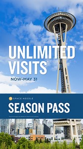 See Seattle’s icon as often as you like. Skip the line, bring friends, and enjoy member discounts all season. | Space Needle