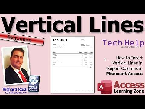 How to Insert Vertical Lines in Report Columns in Microsoft Access