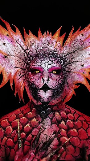 Creativity in Art Makeup: Lizard Transformation
