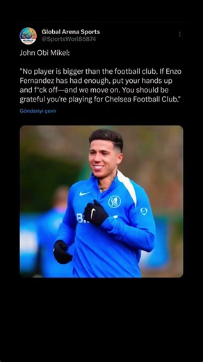 "No Player is Bigger Than Chelsea!" – Mikel’s Brutal Message to Enzo Fernandez #chelsea #football