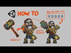 How To Apply Animation Clips, Scale Heads, Attach Weapon To Hand In Unity