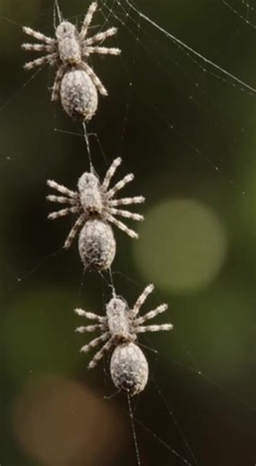 In Peru, the Cyclosa spider constructs fake replicas of its own body in the web using silk, debris, and prey remains. These decoys distract birds and wasps, causing attacks to hit the dummy while the real spider escapes. The behavior is a rare example of extended phenotype—where an animal’s survival strategy includes structures built outside its body. Important Details: • Builds spider-shaped decoys in the web • Decoys attract predator attacks • Real spider avoids detection • Made from silk and 