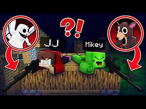 How JJ and Mikey Hunting on DEER and OWL 99 Nights Forest in Minecraft Maizen!