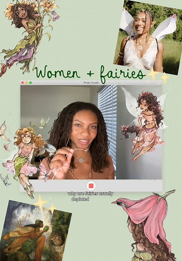 Video Diary 18: Women Fairies the connection between women fairies and how they became so whimsical ˚˖𓍢ִ໋🧚🏽‍♂️₊˚ Did you know this fairy lore? #whimsical #videoessay #funfacts #naturevibes #fairycore