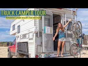 TRUCK CAMPER TOUR after 2 YEARS on the road // Tour Our Remodeled Tiny House on Wheels // CtW
