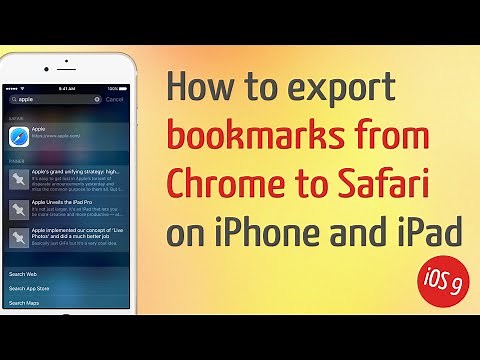 How to Export Bookmarks from Chrome to Safari on iPad & iPhone