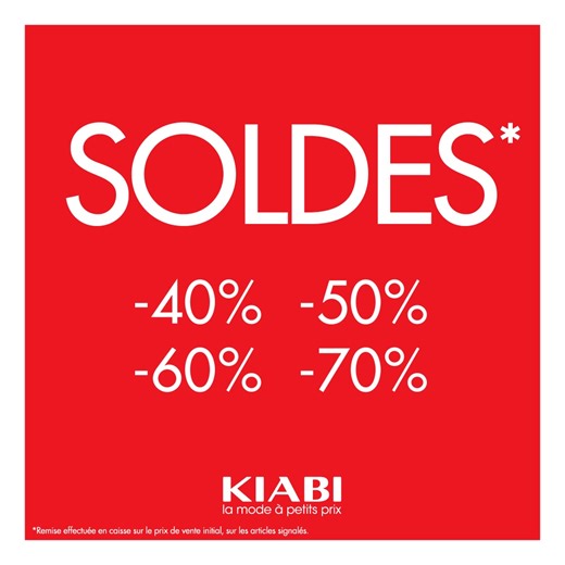 Des offres irrésistibles vous attendent chez KIABI ! 🎉 Profitez de notre nouvelle démarque de réductions sur une large gamme d'articles, à découvrir en boutique et sur www.KIABI.TN Faites-vous plaisir avec nos pièces tendances à petits prix ! 🛍️💳🛍️ #KIABI #SOLDES #Shopping #modeapetitsprix | Kiabi