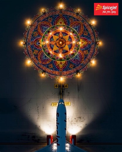 SpiceJet Airlines on Instagram: "May every flight bring you closer to home and every light guide your way. Wishing you and your loved ones a sparkling Diwali! 🪔 #flyspicejet #spicejet #HappyDiwali #Diwali2025 #flights #aviation #addspicetoyourtravel"