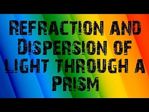 Refraction and Dispersion of light through a Prism class 12