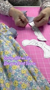 Crisp Scallop Collar - Starch & Point Turner 👍 #sewingtips