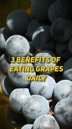 Daily Grapes: 3 Surprising Health Benefits #facts #food #foodfacts #easynutrition #healthjourney