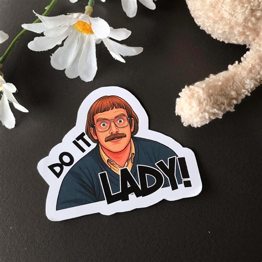 Do It Lady Funny Meme Chit the Office Vinyl Sticker Ver 2 - Etsy