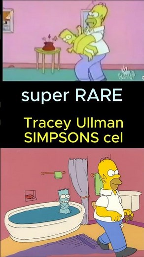Simpsons super early animation art cel 1989! Tracey Ullman show