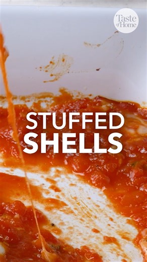 When you crave a simple, comforting dinner, try this stuffed shells recipe! Full recipe here: bit.ly/484FG8s | Taste of Home
